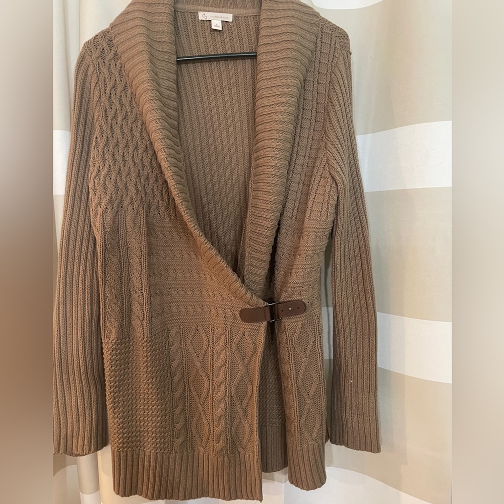Dress Barn tan cardigan sweater